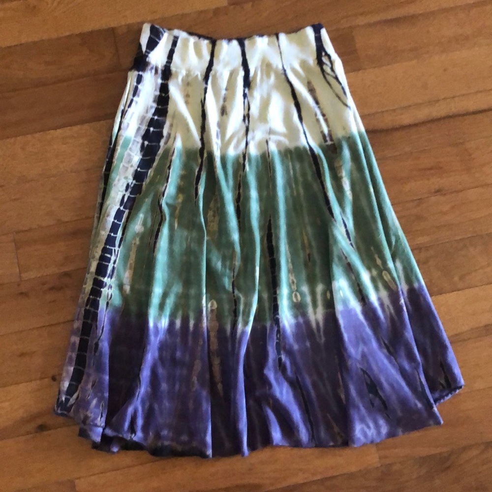 Tie dye casual skirt